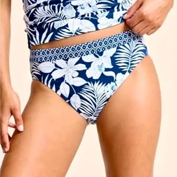 Tommy Bahama Island Cays Blooms High-Waist Bikini Bottoms - Picture 3 of 15